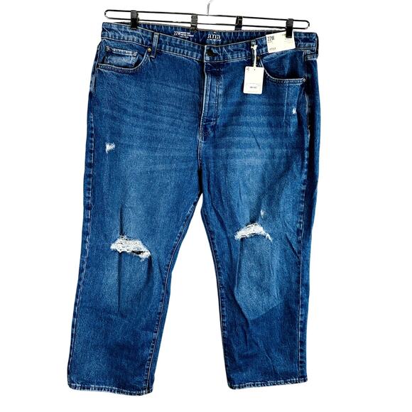 NEW ANA A New Approach Womans 22W Straight Jeans Blue Highest-Rise Vintage NWT - Picture 1 of 9